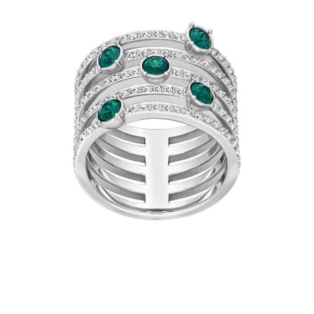 Brand New Emerald Swarovski Ring!Size 6!!!